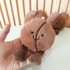 Simulated Coffee Bean Plushies Keychain Soft Doll Brown Coffee Food With Foot Plush Pendant Toys Home Decor Xmas Gifts Girl
