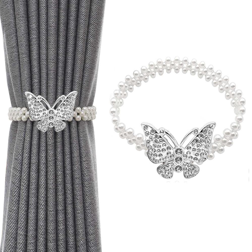 2 шт. Имитация жемчуга зажим для штор эластичная пряжка для штор подхват для штор аксессуары для штор декор