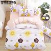 Quilt Cover Bedding Set Four Piece Set White Bed Sheet Pillowcase