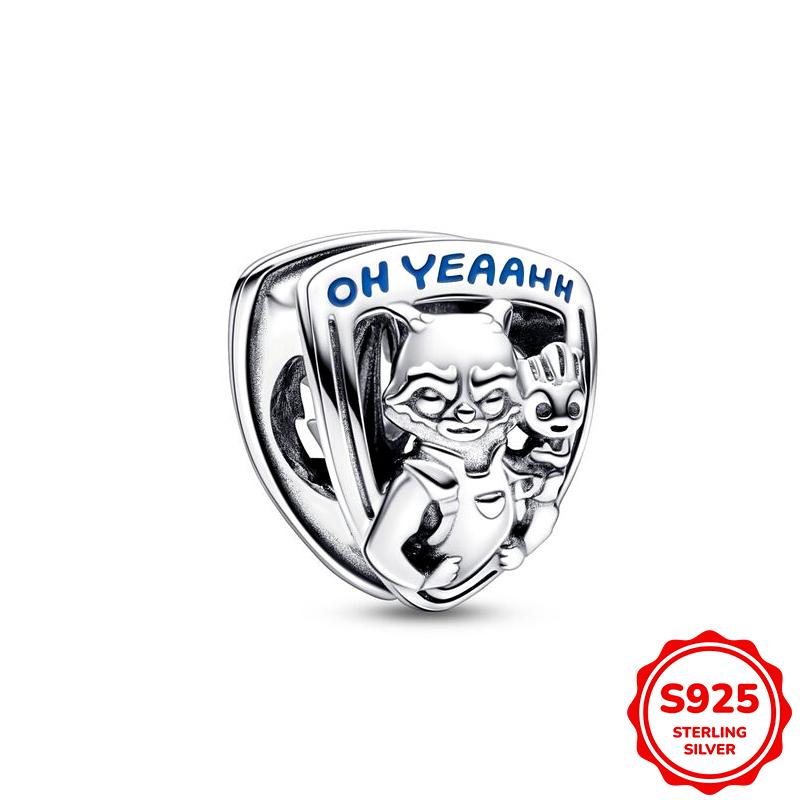 Marvel Человек-паук и Щит Капитана Америки Подвеска Шарм Бусина Подходит для Браслета 3 мм Ожерелье Женский Кулон Роскошные DIY Ювелирные Изделия Подарок