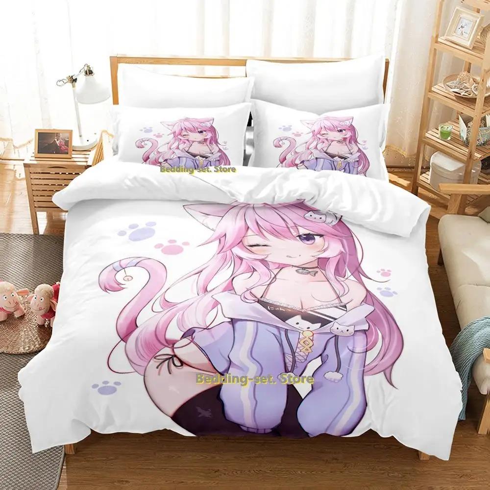 Распродажа Новый комплект постельного белья konsatoshi Single Twin Full Queen King Size Bed Set Aldult Kid Bedroom Duvetcover Sets Anime Bed Kawaii