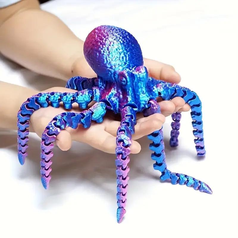 3D Печать Осьминог Украшение Ландшафт Аквариума Украшения Игрушка Селебрити Модель Осьминога Симуляция Креативный Ручной Работы Подарок