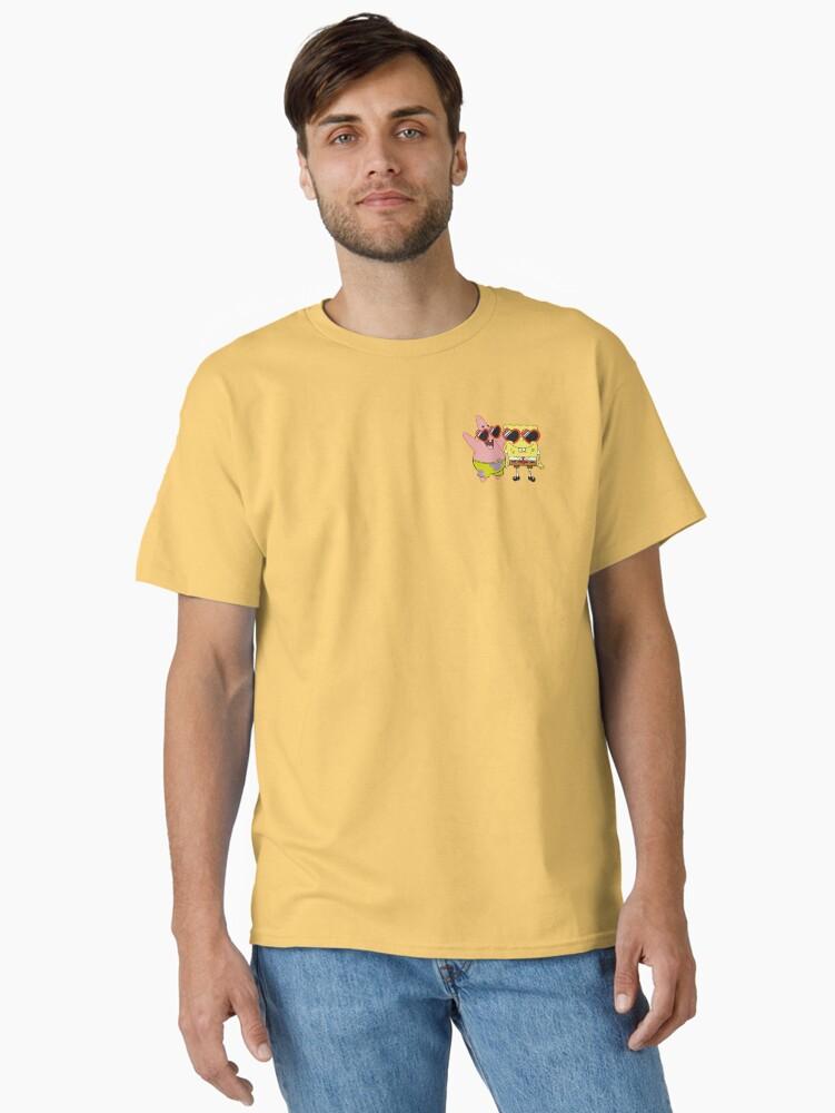 SpongeBob SquarePants SpongeBob SquarePants & Patrick Heart Glasses Pocket Classic T-Shirt