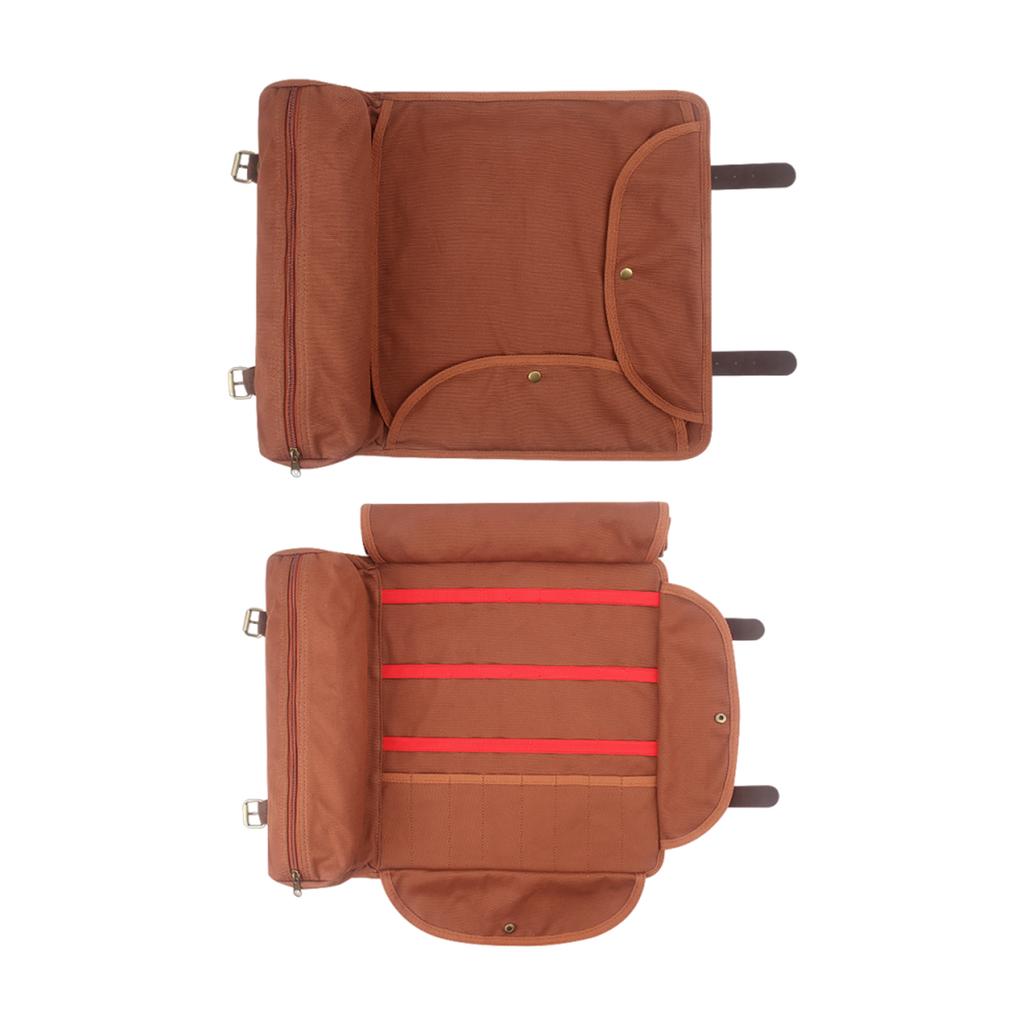 Travel Bartender Bag (Without Tools) Portable Bar Canvas Tool Bag for Carrying Cocktail Shaker Set for Indoor Outdoor