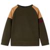 Dark Khaki and Camel Sweatshirt for Children 92/104/116/128/140