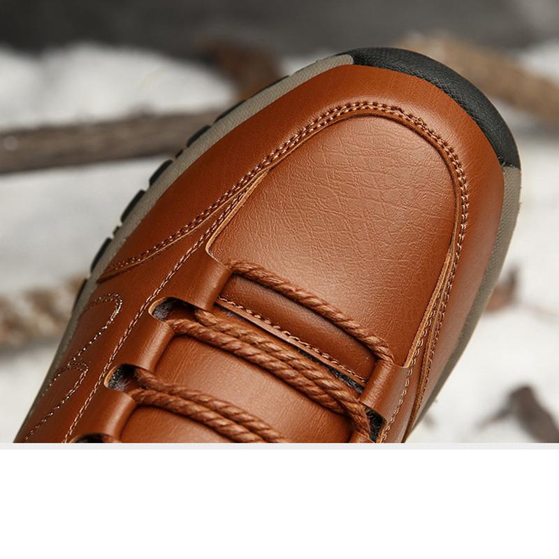 Новая зимняя модная мужская спортивная обувь, износостойкая и нескользящая флисовая теплая обувь