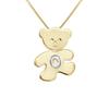 Children's Pendant - LÉA &; ARTHUR - OURSON - Yellow Gold Plated - 925 Silver - Mixed