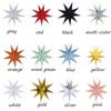Nine Pointed Star Hanging Ornaments Hanging Paper Stars Paper Flower Crafts Party Decor