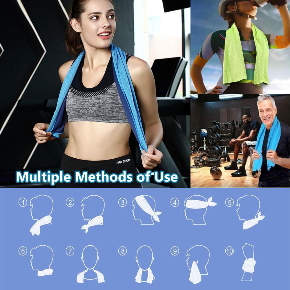 Bowling Yoga Gym Outdoor Sports Quick-Dry Beach Towel Cooling Towel Instant Cooling Travel