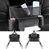 Car Seat Middle Hanger Storage Bag Luxury Auto Handbag Holder Between Seats Tissue Water Cup Pockets Stowing Tidying