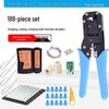 Professional Network Cable Crimper & Tester Tool Set for CAT5/6 – Includes Wire Stripper & Crystal Head Crimping