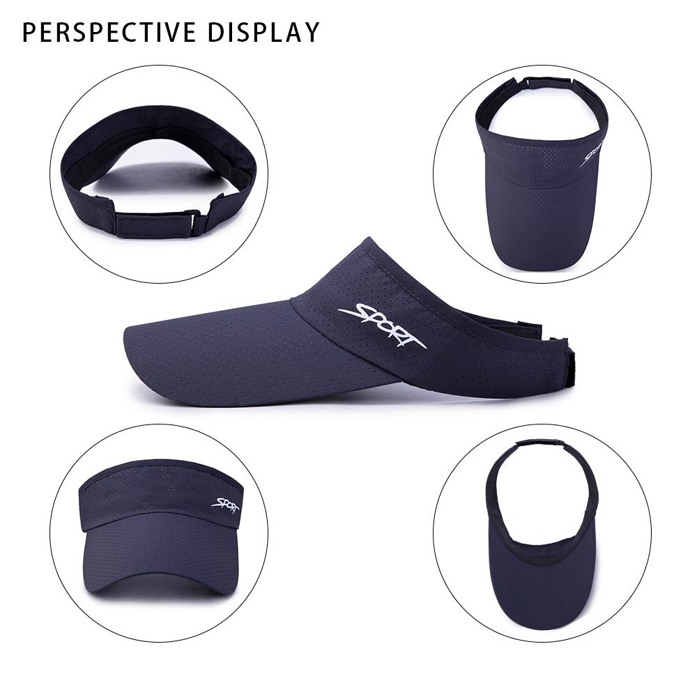 Men Women Breathable Running Sport Headband Sun Hat Sports Visor Baseball Cap Beach Hat