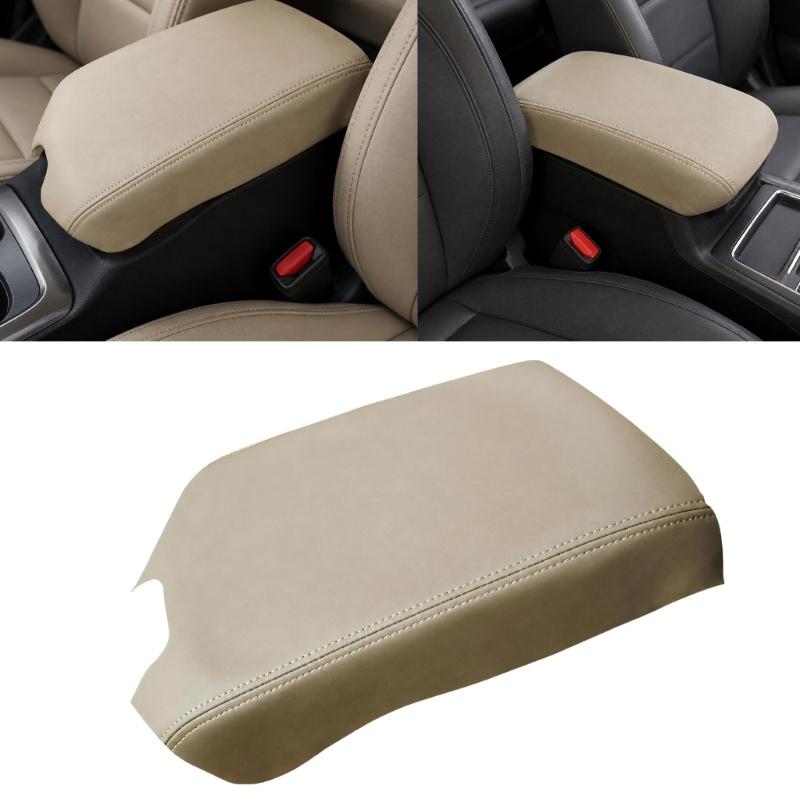 Чехол-подлокотник на консоль для грузовика 2015-2020, Обшивка console wrap из микрофибры под кожу со швом, с клейкой основой