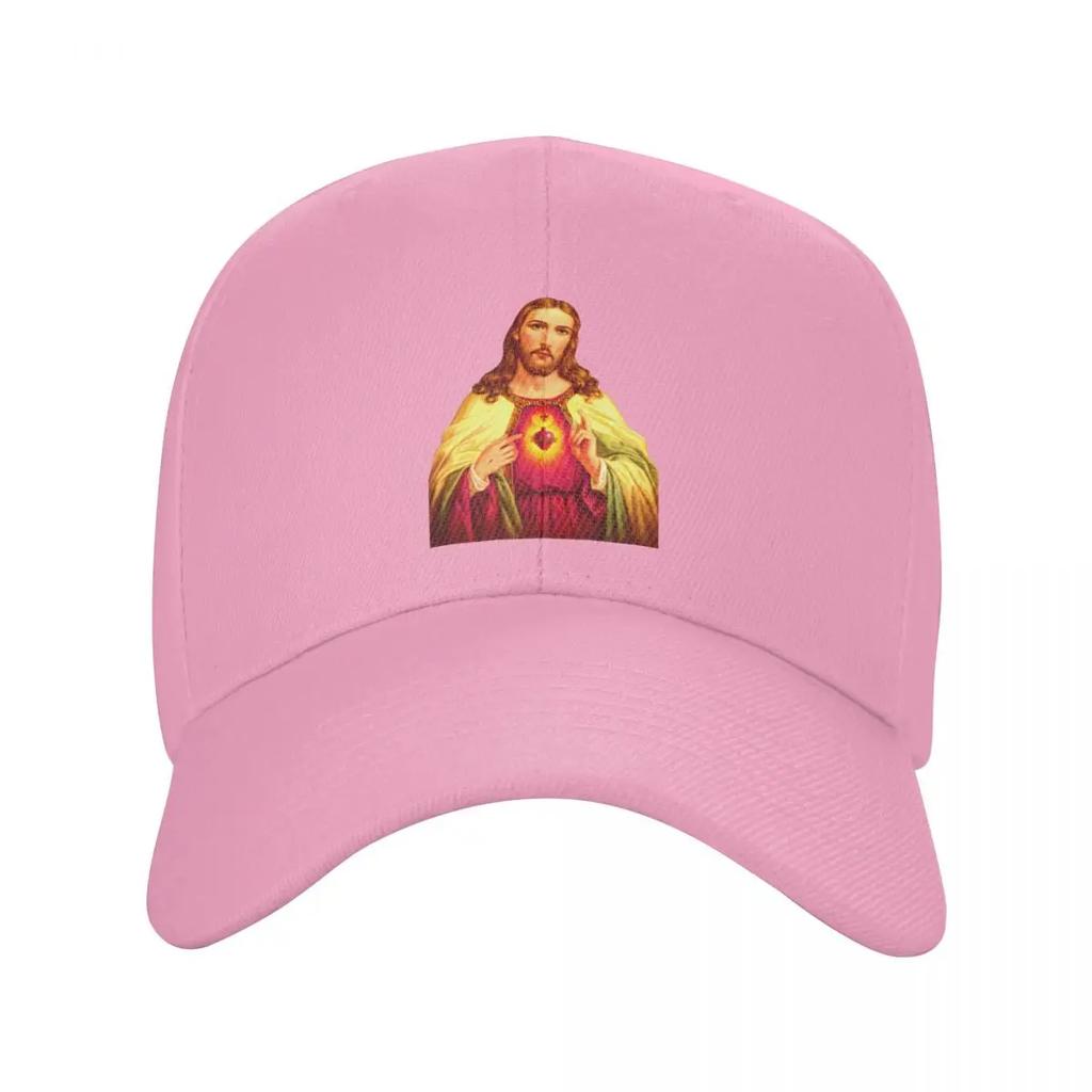 Custom Cool Sacred Heart Of Jesus Baseball Cap Women Unisex Adjustable Unisex Christian Catholic God Dad Hat Spring Sun Hat