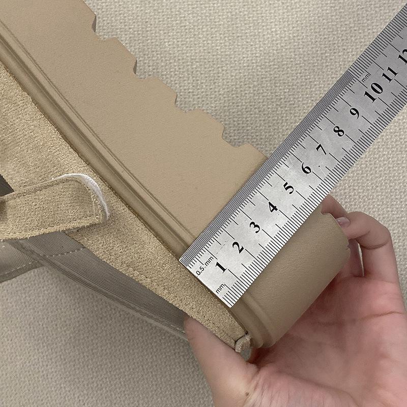 European Station Sponge Cake Bottom Slippers 2025 Spring and Summer New Thick-bottomed Versatile Outer Wear Heightening Non-slip Casual Bag Head Drag