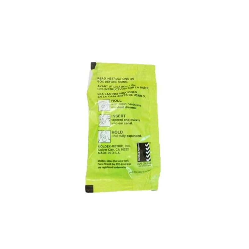 MOLDEX Moldex Earplugs 10 Pairs Pura-Fit Purafit Comes with 1 Genuine MOLDEX Case