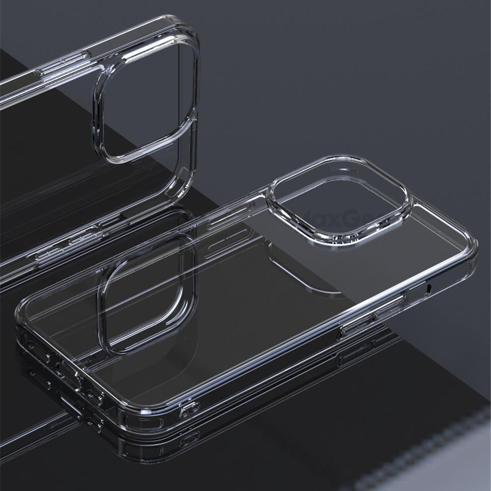 Прозрачный чехол из закаленного стекла HD для iPhone 15 14 13 12 11 Pro Max XR XS 7 8 Plus Mini, роскошный прозрачный мягкий каркас, твердая задняя крышка