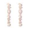 Aesthetic 2025 New Year Stud Earrings Jewelry Crystal Party Earrings  New Year