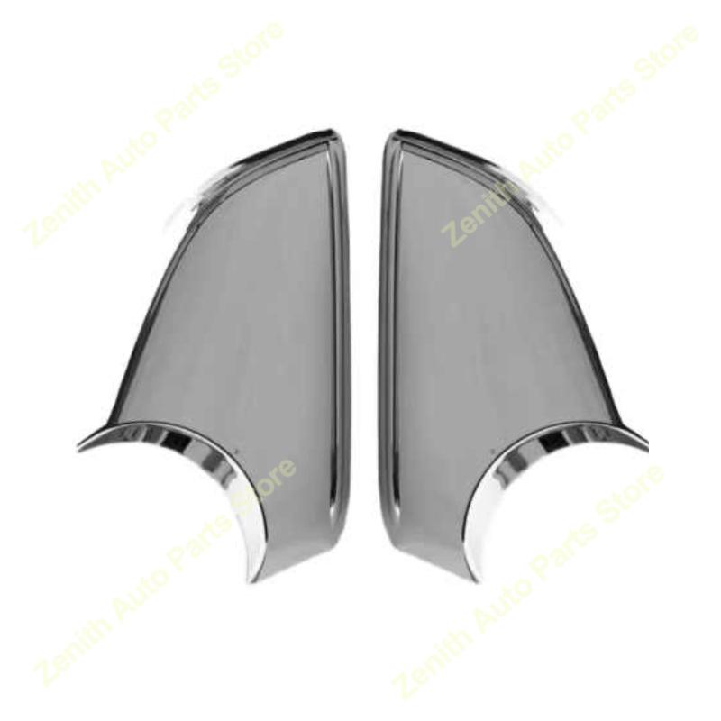 For Tesla Model S 2014-2021 Silver Chrome Car Side Door Wing Cover Rear View Mirror Lower Housing Holder caps Replacement