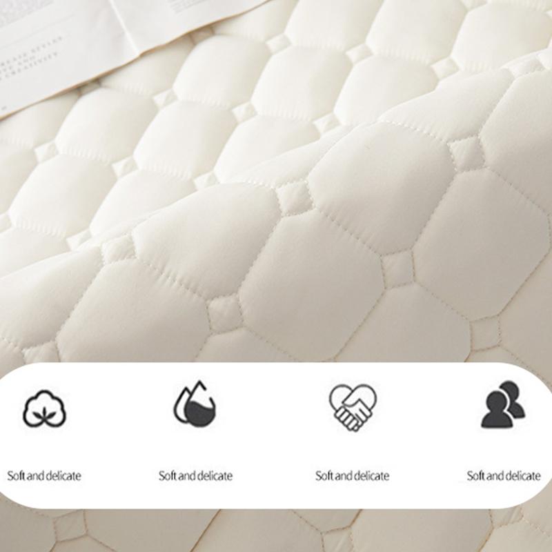 1 шт. Водонепроницаемый наматрасник с эластичными угловыми ремнями, Машинная стирка, Чехол для постельного белья для односпальных/двуспальных кроватей, Подходит для дома, гостиниц, Современное постельное белье