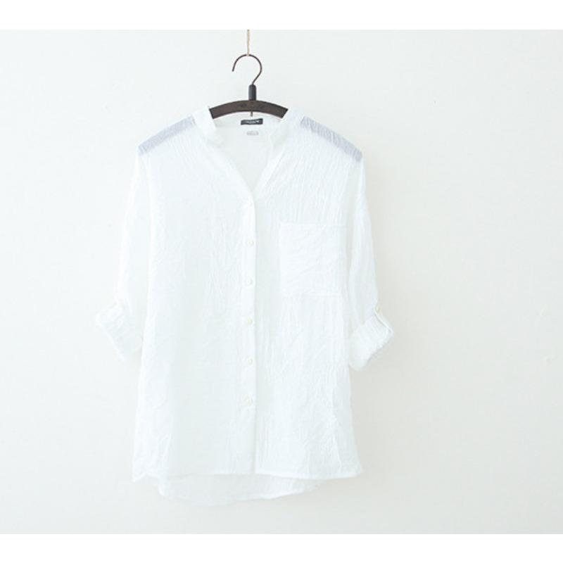 YYFS Женская мода, повседневные весенне-осенние однотонные рубашки-поло с длинным рукавом и принтом, блузки и рубашки