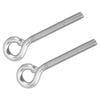 2pcs M12 Eye Bolt Stainless Steel Ring Bolts Machine Welded Closed Screw Rod Eye Screw Bolts