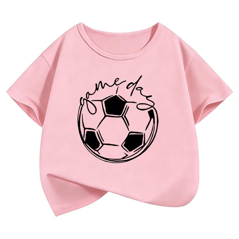 Funny Game Day Football T Shirts Shirt Sleeve Kids Childrens Tshirt Boys Girls Summer Spring Casual Top Tee