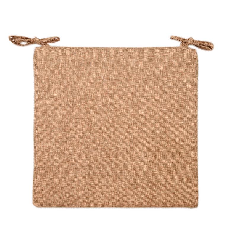 Летняя хлопково-льняная подушка для стула для общежитий, домов, офисов и табуретов