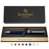 Шариковая ручка Scriveiner Premium Chrome Schmidt Черная Лучшая Шариковая Ручка Подарочный Набор для Мужчин и Офисов Профессиональная Исполнительная Красивая Дизайнерская Ручка,