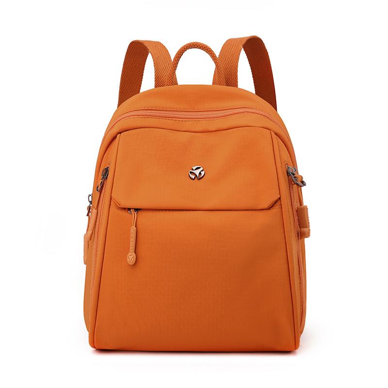 Женский рюкзак с несколькими карманами, большой вместимости, однотонный, легкий, студенческий, дорожная сумка