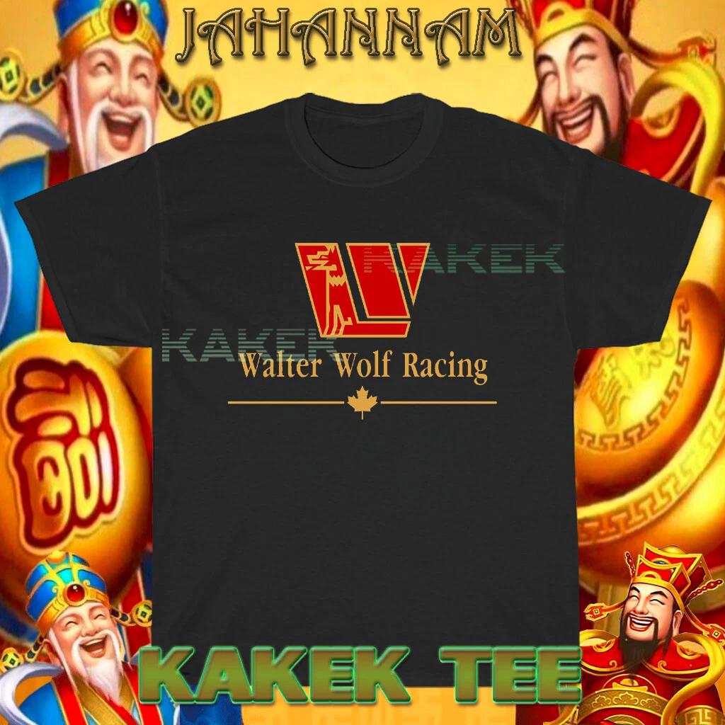 Новая футболка Walter Wolf Racing Логотип Американская футболка Смешная Размер от S до 5XL
