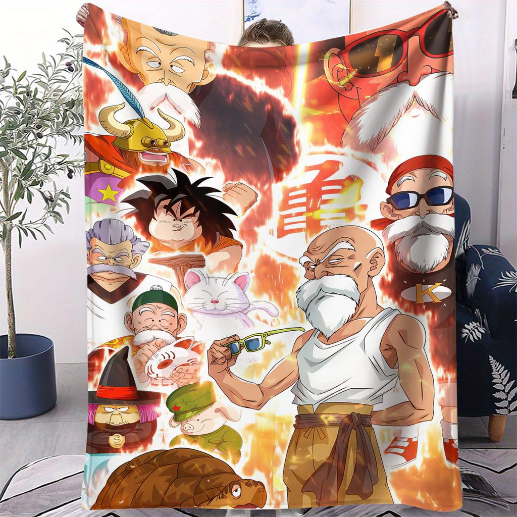 Горячий японский аниме Dragon Ball одеяло мультяшное мягкое фланелевое плед для кроватей спальни дивана пикника, покрывало для отдыха на открытом воздухе, подарок