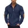 Men S Half Zip Corduroy Stand Collar Long Sleeve Casual Sweatshirt