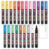 Mitsubishi Pencil Uni Posca Water-based Marker Extra-fine PC-1M 21 Color Set + Roconeco Trial Writing Card