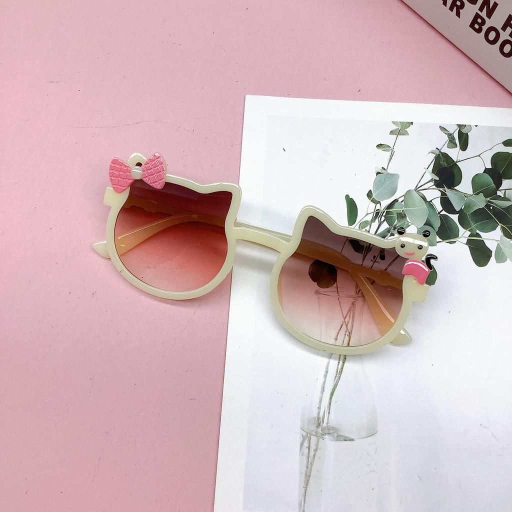 Fashion Children'S Sunglasses Cute Bow Cute Treasure Sunglasses Uv-Proof Children'S Boys And Girls Glasses