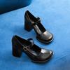 Новые готические туфли Мэри Джейн на платформе, женские модные уличные туфли на толстом каблуке, женские туфли-лодочки, высокое качество, ремешок на щиколотке, японский стиль Харадзюку