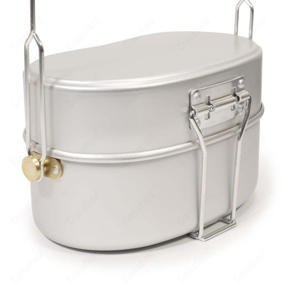 Crossfield Combat Meal Cup 2 Type New Lot Edition Camping Solo Camp Military Style Meal Cooker 2 Cups Bonfire Cooker Mestin Steam Cooking Simultaneous