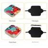 Cartoon Children Booster Seats Cushion Adjustable Removable Baby Dining High Chair Seat Cushions Non Slip High Density Sponge