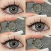 Eyeshare 1pair Gray Color Contact Lenses for Eyes Natural Soft Lens 14.5mm Big Eyes Contacts Annual Use