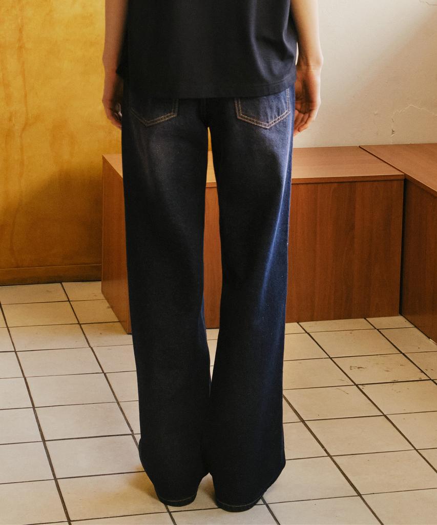 JEEP Classic Non-Faded Wide Denim Pants (Jr5Dpu501Id)