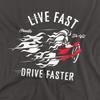 Disney Villains Unisex Adult Live Fast, Drive Faster Cruella De Vil T-Shirt