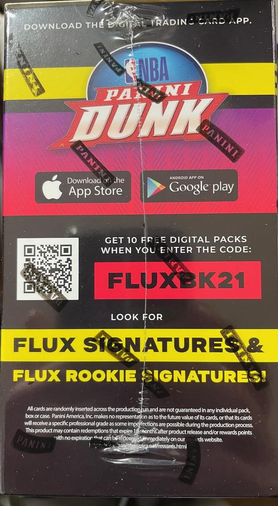 Коробка для баскетбольной карты Panini Flux от NBA Коробка для баскетбольной карты Panini Flux от NBA 2020-21