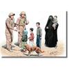 Master Box 1/35 Scale US Armored Vehicle Soldiers (2 Figures) + Middle Eastern Woman & Child Plastic Model Kit MB35159