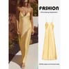 Za2025 Spring New Women Clothes Sexy Sling Silk Satin Texture Sleeveless Midi Dress 2452331 300