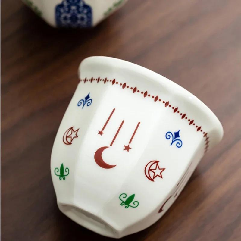 170/250 мл керамические чашки креативные эспрессо чашки художественный цветочный узор антиожоговые кофейные кружки домашние ручные чашки для капучино подарки