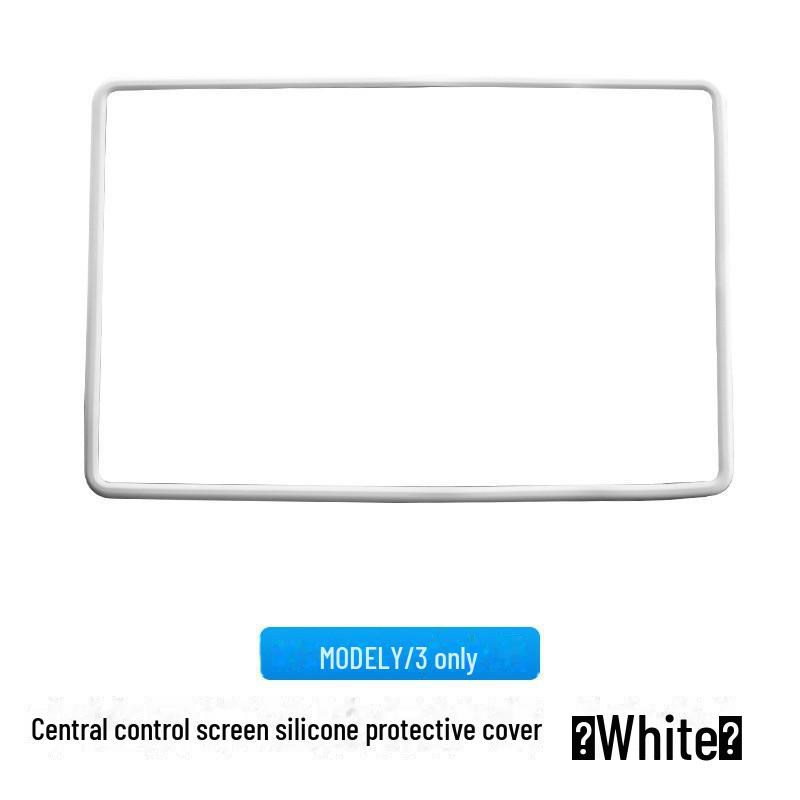 Silicone Frame Navigation Screen Protector for Tesla Model 3/Y Car Accessories