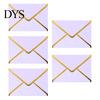 Professional Correspondence Supplies 5Pcs Western Style Envelopes with Gold Foil Trim, Offset Paper Invitation Decorative Gift Card for Wedding,