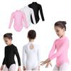 Girls Gymnastics Ballet Long Sleeve Leotard Kids Dance Training Wear Costume