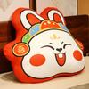 Chinese New Year Rabbit Cushion Chinese Rabbit Year Zodiac Pillow With Fillings Red Fortune Pillows Sofa Home Decor