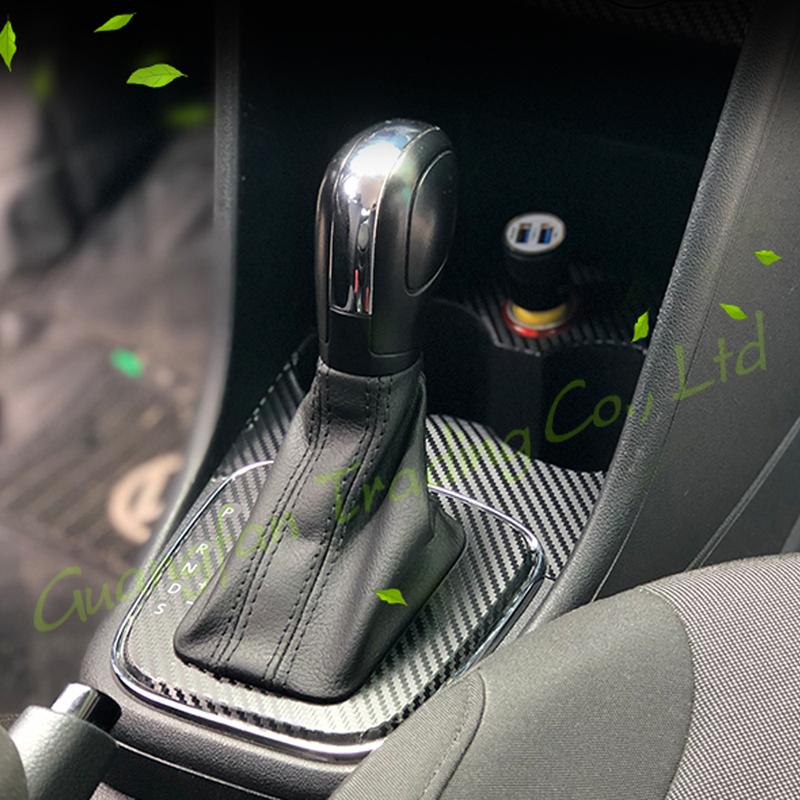 3D/5D Carbon Fiber Car Interior Center Console Cover Color Change Molding Sticker Decals For Volkswagen VW POLO MK5 2011-2018